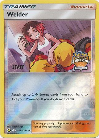 Welder (189a/214) (Regional Championship Promo Staff) [Sun & Moon: Unbroken Bonds] - The Mythic Store | 24h Order Processing