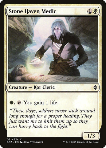 Stone Haven Medic [Battle for Zendikar] - The Mythic Store | 24h Order Processing