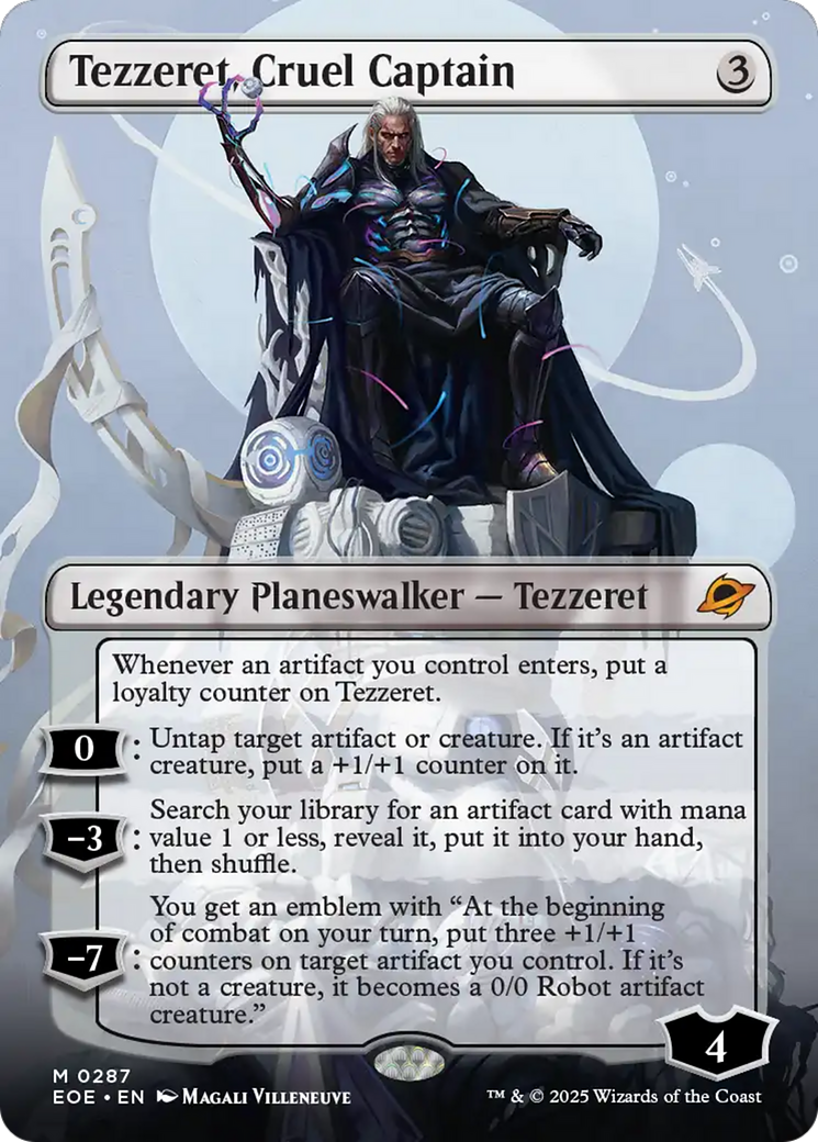 Tezzeret, Cruel Captain (Borderless) [Edge of Eternities] - The Mythic Store | 24h Order Processing