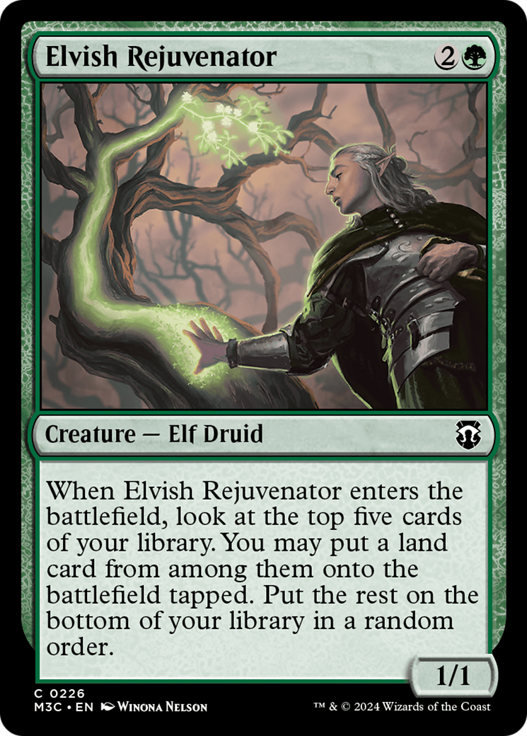 Elvish Rejuvenator (Ripple Foil) [Modern Horizons 3 Commander] - The Mythic Store | 24h Order Processing