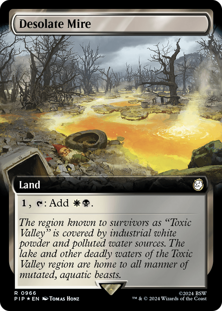 Desolate Mire (Extended Art) (Surge Foil) [Fallout] - The Mythic Store | 24h Order Processing