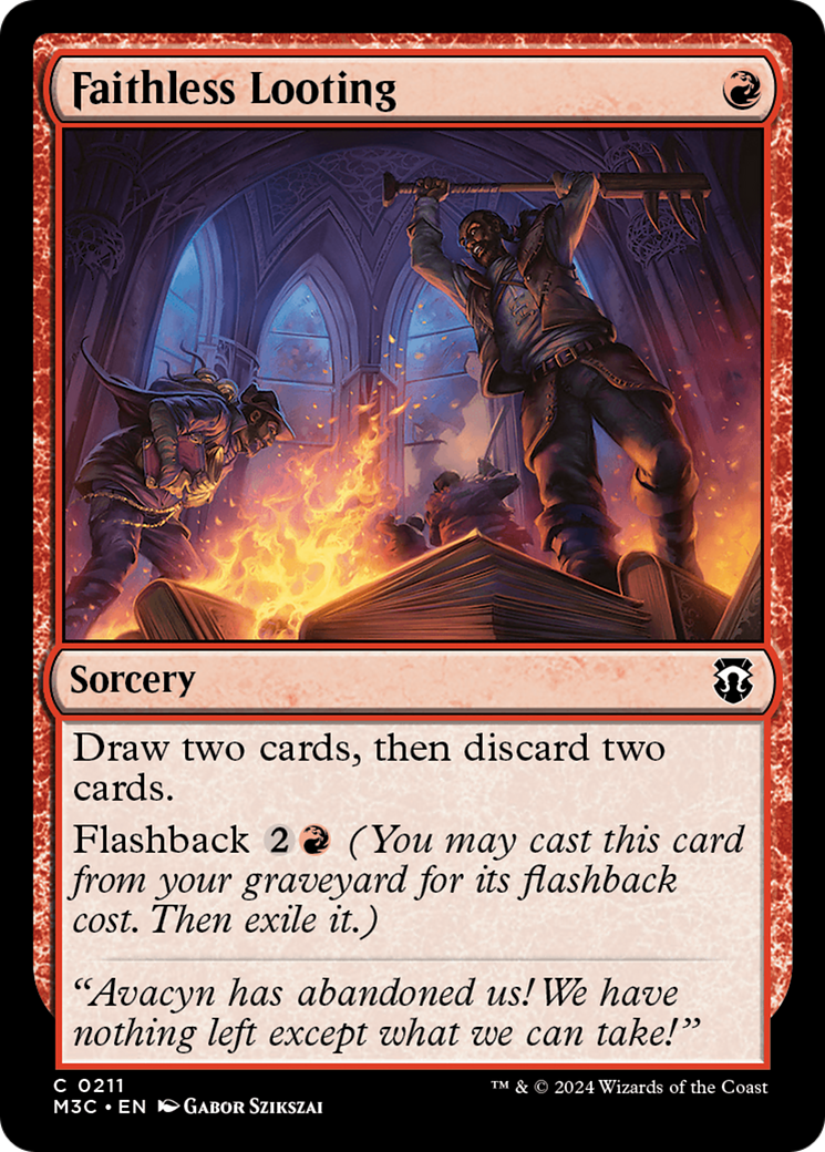 Faithless Looting (Ripple Foil) [Modern Horizons 3 Commander] - The Mythic Store | 24h Order Processing