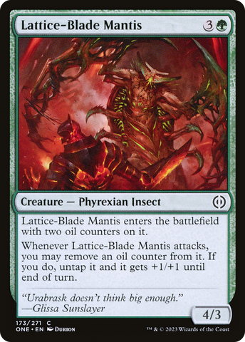 Lattice-Blade Mantis [Phyrexia: All Will Be One] - The Mythic Store | 24h Order Processing