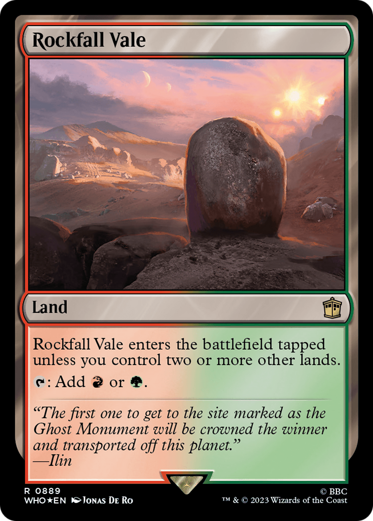 Rockfall Vale (Surge Foil) [Doctor Who] - The Mythic Store | 24h Order Processing