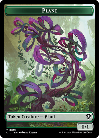Plant // Sand Warrior Double-Sided Token [Outlaws of Thunder Junction Commander Tokens] - The Mythic Store | 24h Order Processing