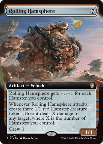 Rolling Hamsphere (Extended Art) [Bloomburrow Commander] - The Mythic Store | 24h Order Processing