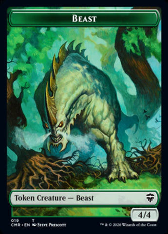Beast (19) // Elephant Double-Sided Token [Commander Legends Tokens] - The Mythic Store | 24h Order Processing