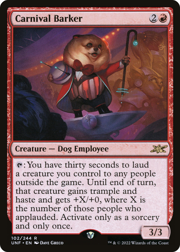 Carnival Barker [Unfinity] - The Mythic Store | 24h Order Processing