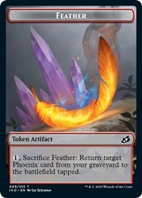 Feather // Human Soldier (004) Double-Sided Token [Ikoria: Lair of Behemoths Tokens] - The Mythic Store | 24h Order Processing