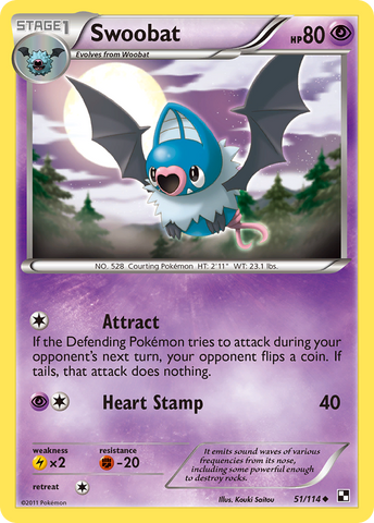 Swoobat (51/114) [Black & White: Base Set] - The Mythic Store | 24h Order Processing