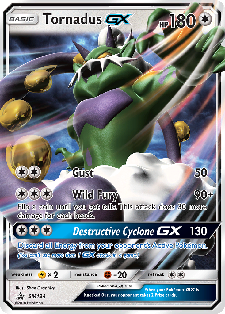 Tornadus GX (SM134) [Sun & Moon: Black Star Promos] - The Mythic Store | 24h Order Processing
