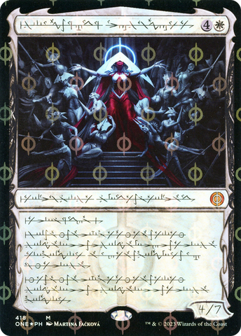 Elesh Norn, Mother of Machines (Phyrexian Step-and-Compleat Foil) [Phyrexia: All Will Be One] - The Mythic Store | 24h Order Processing