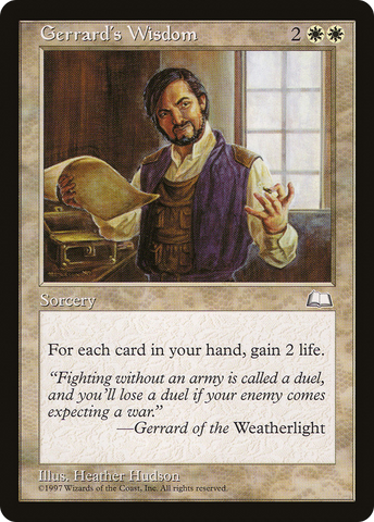 Gerrard's Wisdom [Weatherlight] - The Mythic Store | 24h Order Processing