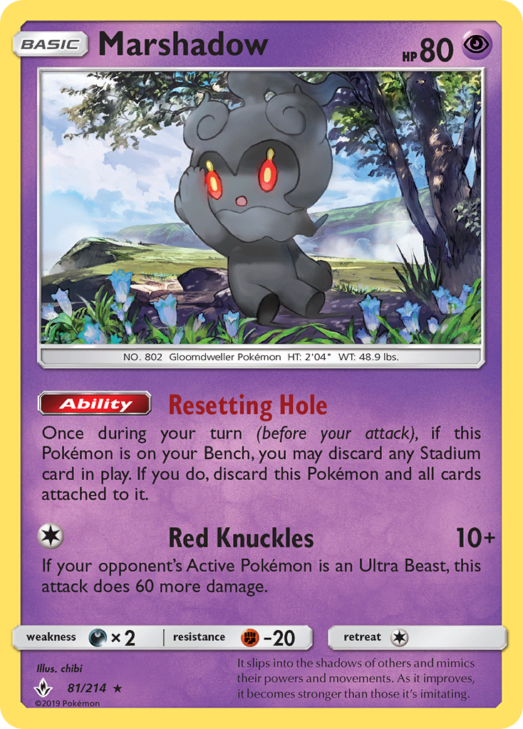 Marshadow (81/214) [Sun & Moon: Unbroken Bonds] - The Mythic Store | 24h Order Processing