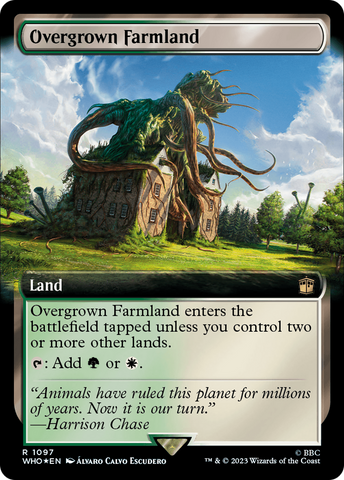 Overgrown Farmland (Extended Art) (Surge Foil) [Doctor Who] - The Mythic Store | 24h Order Processing
