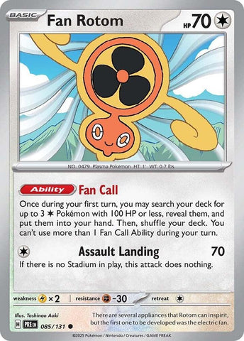 Fan Rotom (085/131) [Scarlet & Violet: Prismatic Evolutions] - The Mythic Store | 24h Order Processing