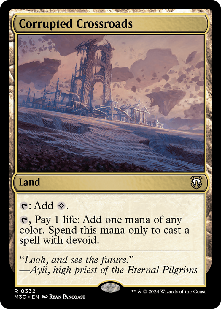 Corrupted Crossroads (Ripple Foil) [Modern Horizons 3 Commander] - The Mythic Store | 24h Order Processing