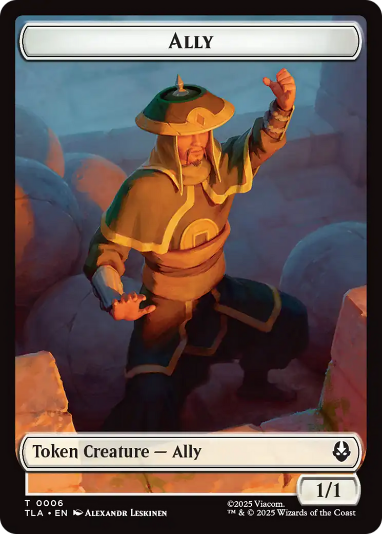 Ally (0006) // Soldier (0002) Double-Sided Token [Avatar: The Last Airbender Tokens] - The Mythic Store | 24h Order Processing