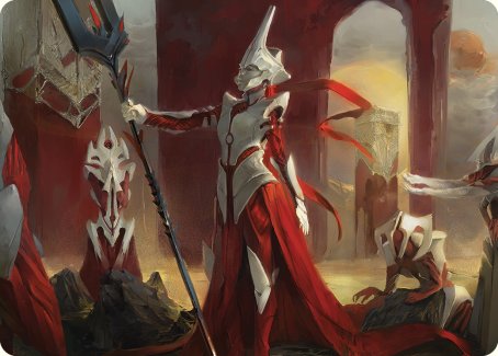 Porcelain Zealot Art Card [Phyrexia: All Will Be One Art Series] - The Mythic Store | 24h Order Processing