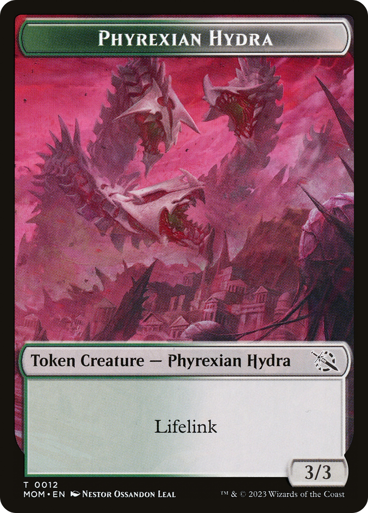 Warrior // Phyrexian Hydra (0012) Double-Sided Token [March of the Machine Tokens] - The Mythic Store | 24h Order Processing