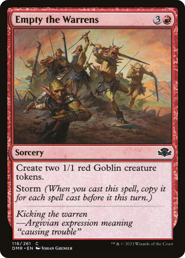 Empty the Warrens [Dominaria Remastered] - The Mythic Store | 24h Order Processing