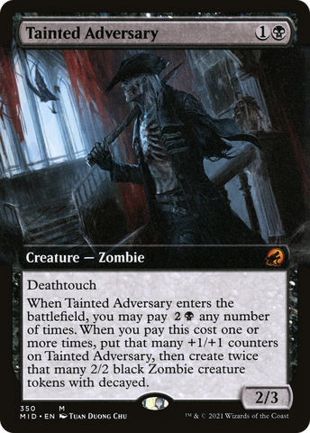Tainted Adversary (Extended Art) [Innistrad: Midnight Hunt] - The Mythic Store | 24h Order Processing