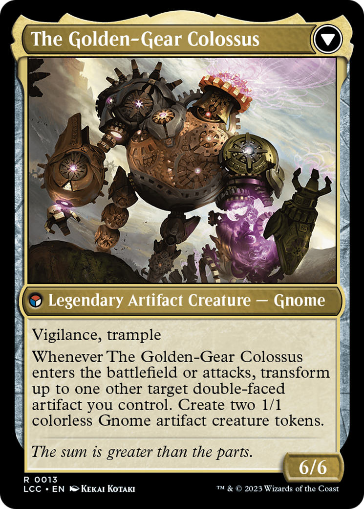 Tetzin, Gnome Champion // The Golden-Gear Colossus [The Lost Caverns of Ixalan Commander] - The Mythic Store | 24h Order Processing