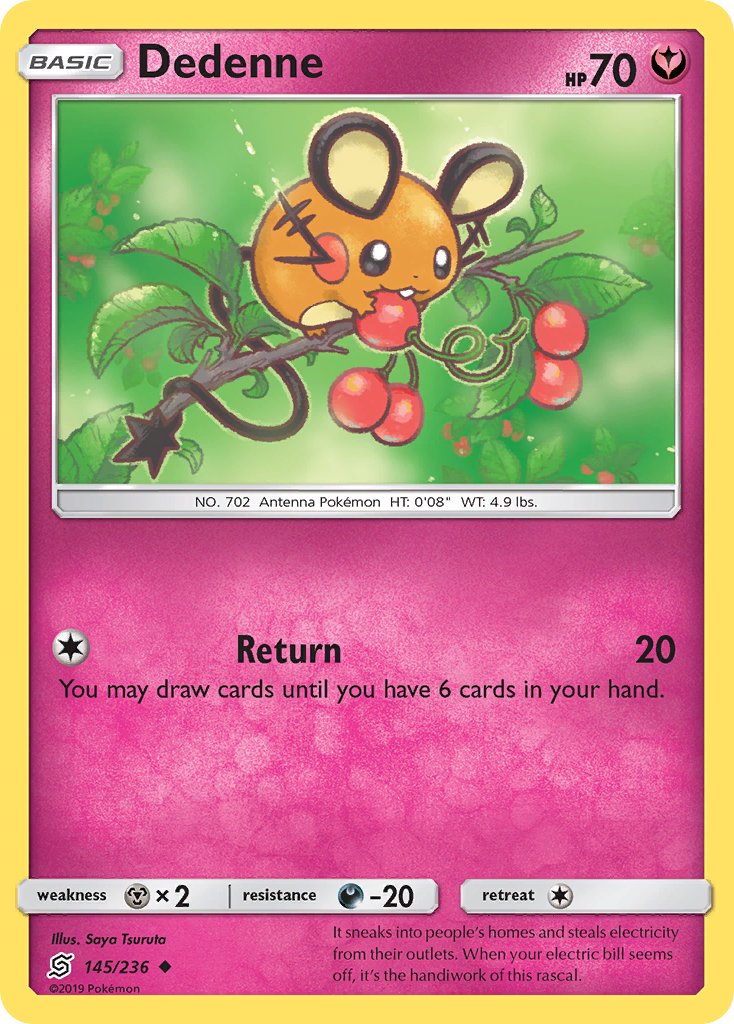 Dedenne (145/236) [Sun & Moon: Unified Minds] - The Mythic Store | 24h Order Processing