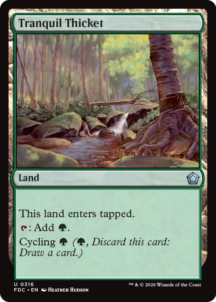 Tranquil Thicket [Foundations Commander] - The Mythic Store | 24h Order Processing