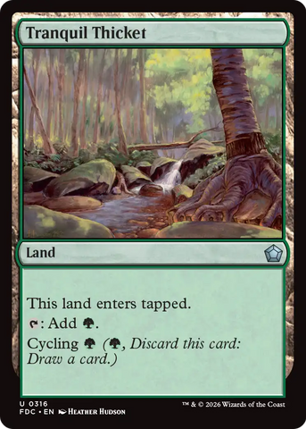 Tranquil Thicket [Foundations Commander] - The Mythic Store | 24h Order Processing