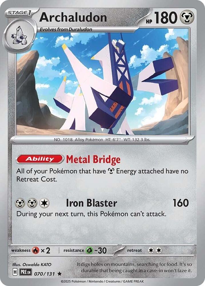 Archaludon (070/131) [Scarlet & Violet: Prismatic Evolutions] - The Mythic Store | 24h Order Processing