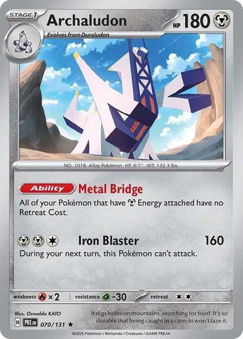 Archaludon (070/131) [Scarlet & Violet: Prismatic Evolutions] - The Mythic Store | 24h Order Processing