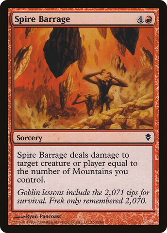 Spire Barrage [Zendikar] - The Mythic Store | 24h Order Processing