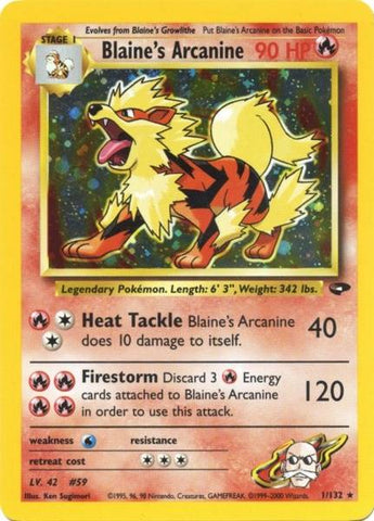 Blaine's Arcanine (1/132) [Gym Challenge Unlimited] - The Mythic Store | 24h Order Processing