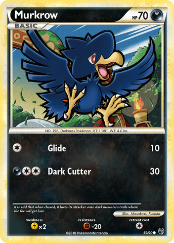 Murkrow (59/90) [HeartGold & SoulSilver: Undaunted] - The Mythic Store | 24h Order Processing