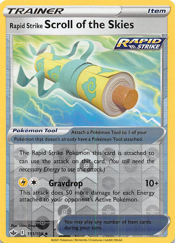 Rapid Strike Scroll of the Skies (151/198) [Sword & Shield: Chilling Reign] - The Mythic Store | 24h Order Processing