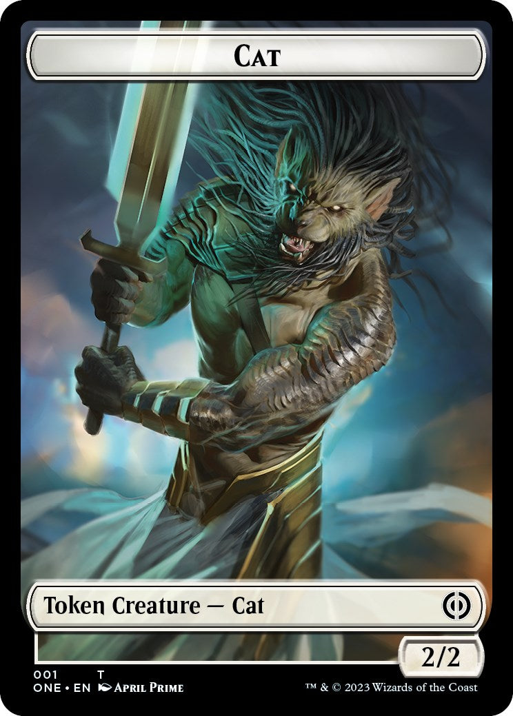 Bird // Cat Double-Sided Token [Phyrexia: All Will Be One Commander Tokens] - The Mythic Store | 24h Order Processing