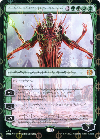 Nissa, Ascended Animist (Phyrexian Step-and-Compleat Foil) [Phyrexia: All Will Be One] - The Mythic Store | 24h Order Processing