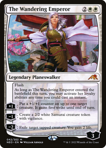 The Wandering Emperor (Promo Pack) [Kamigawa: Neon Dynasty Promos] - The Mythic Store | 24h Order Processing