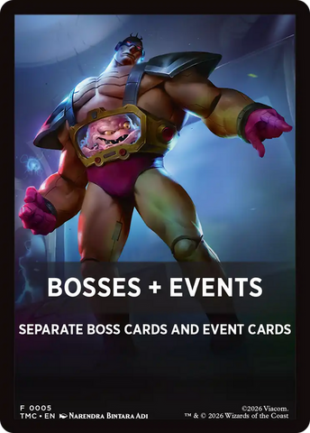Bosses + Events [Teenage Mutant Ninja Turtles Commander Tokens] - The Mythic Store | 24h Order Processing