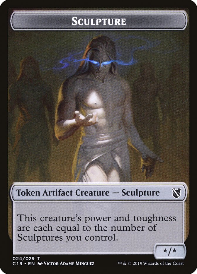 Bird (001) // Sculpture Double-Sided Token [Commander 2019 Tokens] - The Mythic Store | 24h Order Processing