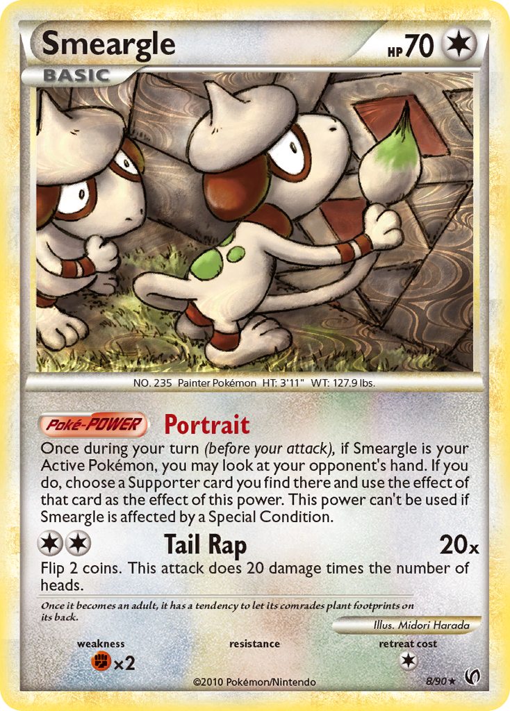 Smeargle (8/90) [HeartGold & SoulSilver: Undaunted] - The Mythic Store | 24h Order Processing