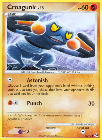 Croagunk (61/99) [Platinum: Arceus] - The Mythic Store | 24h Order Processing