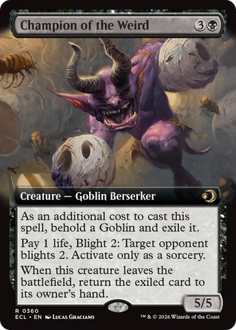 Champion of the Weird (Extended Art) [Lorwyn Eclipsed] - The Mythic Store | 24h Order Processing