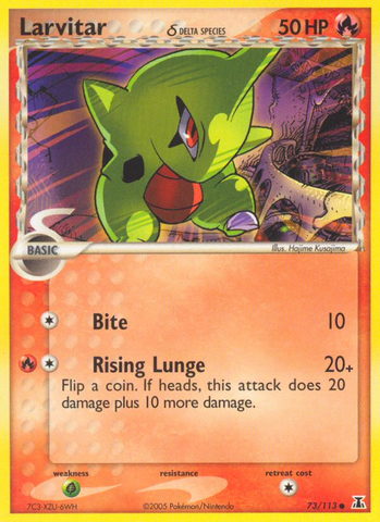 Larvitar (73/113) (Delta Species) [EX: Delta Species] - The Mythic Store | 24h Order Processing