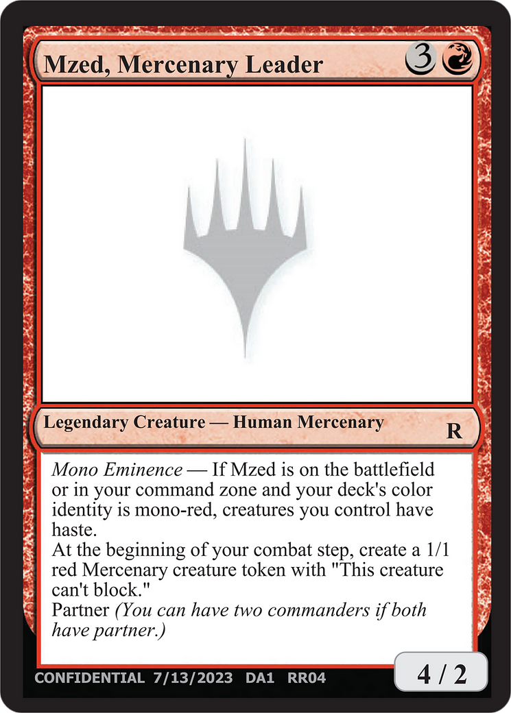 Mzed, Mercenary Leader [Unknown Event] - The Mythic Store | 24h Order Processing