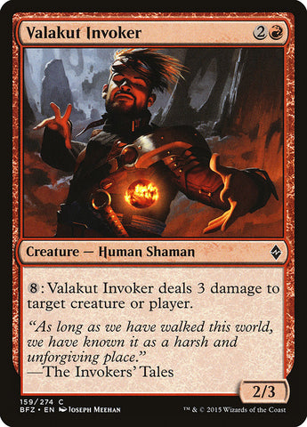 Valakut Invoker [Battle for Zendikar] - The Mythic Store | 24h Order Processing