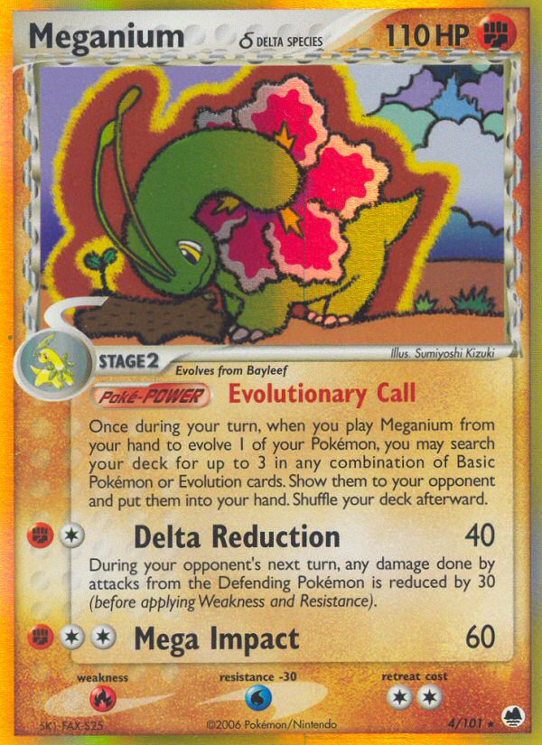 Meganium (4/101) (Delta Species) [EX: Dragon Frontiers] - The Mythic Store | 24h Order Processing