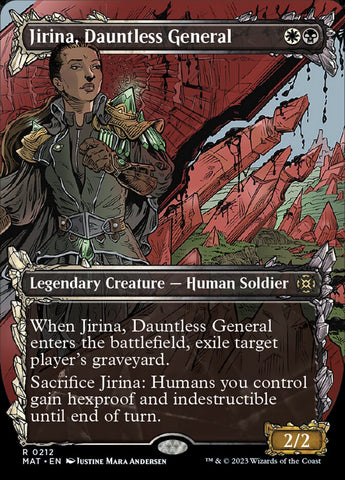 Jirina, Dauntless General (Showcase Halo Foil) [March of the Machine: The Aftermath] - The Mythic Store | 24h Order Processing