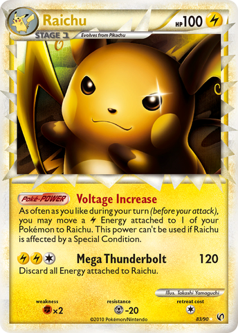 Raichu (83/90) [HeartGold & SoulSilver: Undaunted] - The Mythic Store | 24h Order Processing